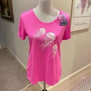 Reel Legends Pink Jellyfish Top